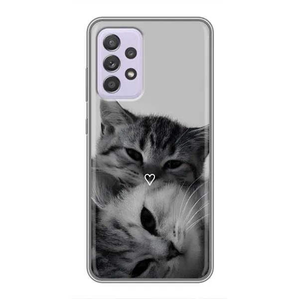 Чехол с принтом «Пара котов» для Samsung Galaxy A52 Чехол с принтом «Пара котов» для Samsung Galaxy A52