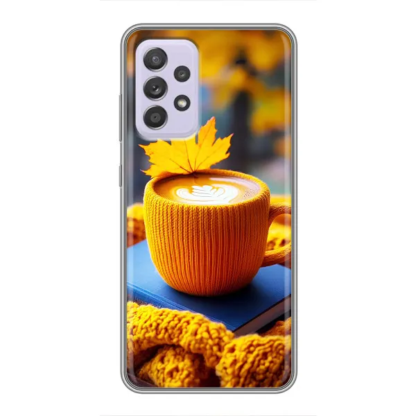 Чехол с принтом «Кофе на желтом пледе» для Samsung Galaxy A52