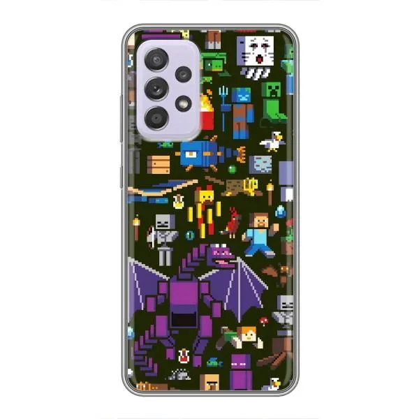 Чохол з принтом «Колаж Майнкрафт» для Samsung Galaxy A52s 5G (A528)