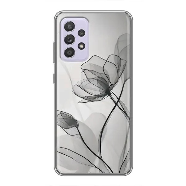 Чохол з принтом «Чорні квіти» для Samsung Galaxy A52s 5G (A528)