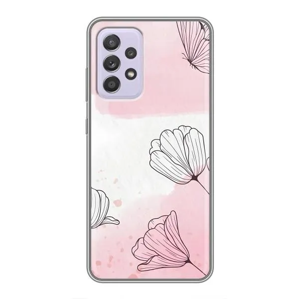 Чохол з принтом «Рожеві квіти» для Samsung Galaxy A52s 5G (A528)