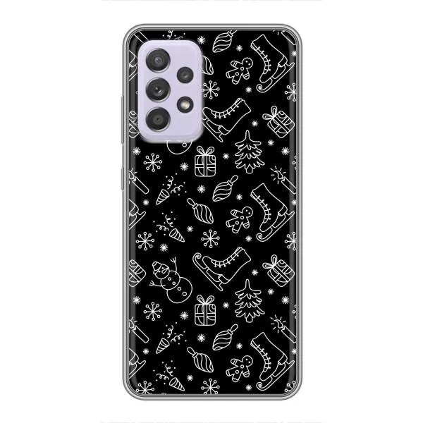 Чехол с принтом «Новогодний фон» для Samsung Galaxy A52s 5G (A528)