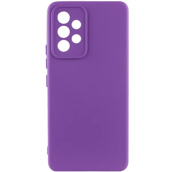 Чехол TPU GETMAN Liquid Silk Full Camera для Samsung Galaxy A53 5G — Фиолетовый — фото 1