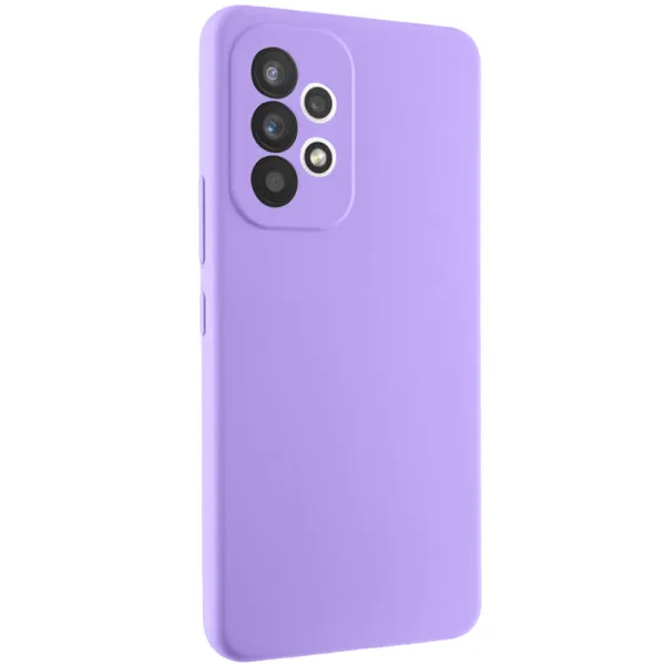 Чехол Silicone Cover Lakshmi Full Camera (AAA) для Samsung Galaxy A53 5G — Сиреневый — фото 1