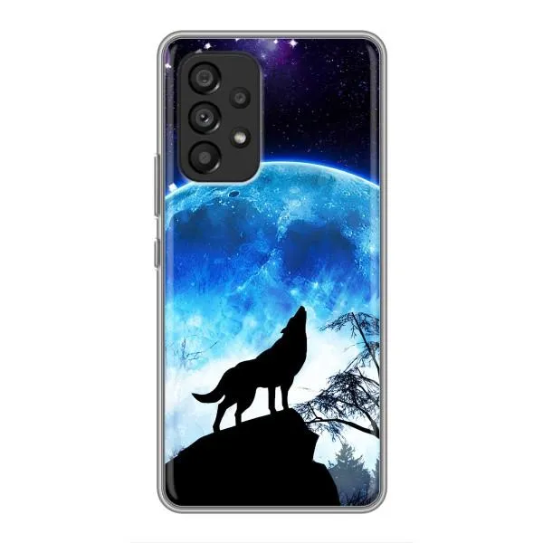 Чохол з принтом «Вовк на місяць» для Samsung Galaxy A53 (5G)
