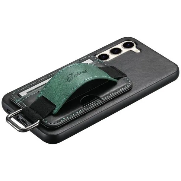 Кожаный чехол Wallet case and straps для Samsung Galaxy A54 5G — Черный — фото 5