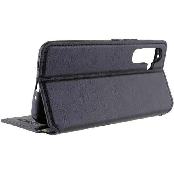 Шкіряний чохол-книжка GETMAN Cubic (PU) для Samsung Galaxy A54 5G — Чорний — фото 4
