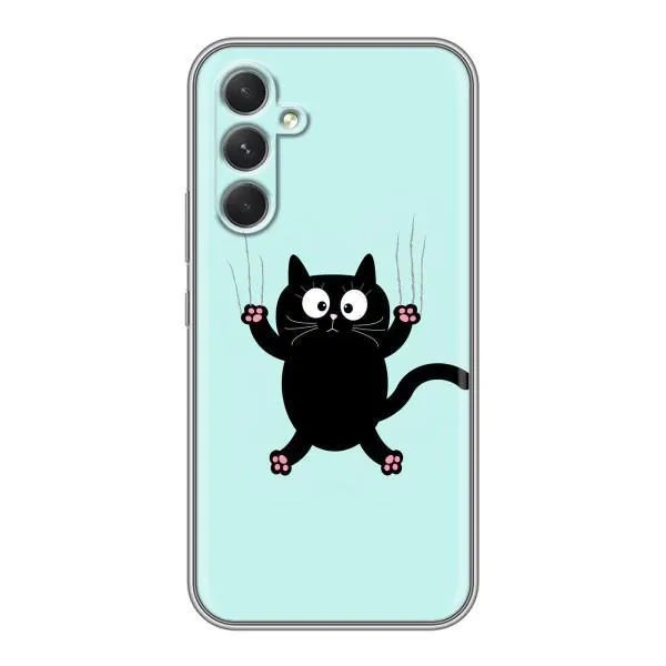 Чехол с принтом «Падающий кот» для Samsung Galaxy A54 Чехол с принтом «Падающий кот» для Samsung Galaxy A54