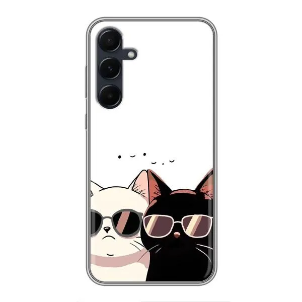 Чехол с принтом «Коты в очках» для Samsung Galaxy A55 Чехол с принтом «Коты в очках» для Samsung Galaxy A55