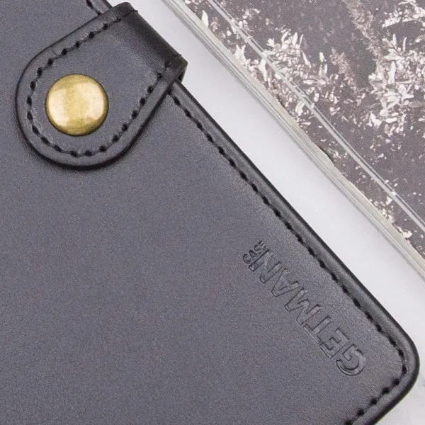 Шкіряний чохол-книжка GETMAN Gallant (PU) для Samsung Galaxy A57 5G — Чорний — фото 4
