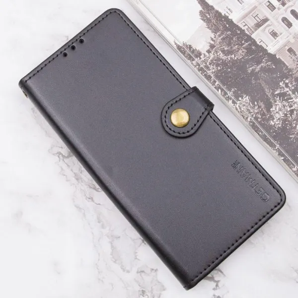 Шкіряний чохол-книжка GETMAN Gallant (PU) для Samsung Galaxy A57 5G — Чорний — фото 5