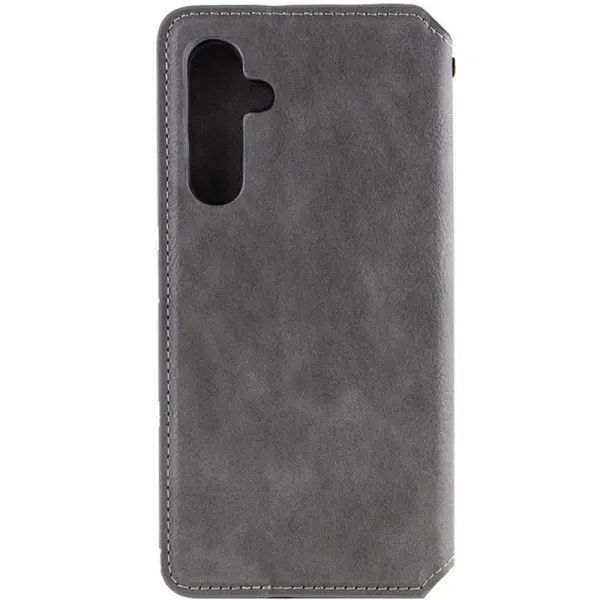 Шкіряний чохол-книжка GETMAN Cubic (PU) для Samsung Galaxy A57 5G — Сірий — фото 2