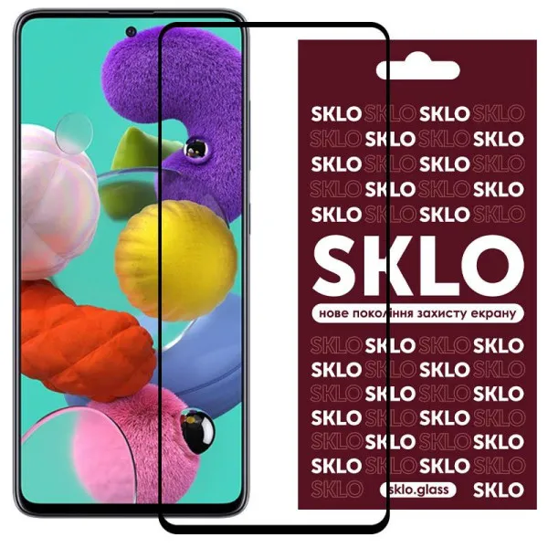 Захисне скло SKLO 3D для Samsung Galaxy A57 5G — Чорний — фото 1