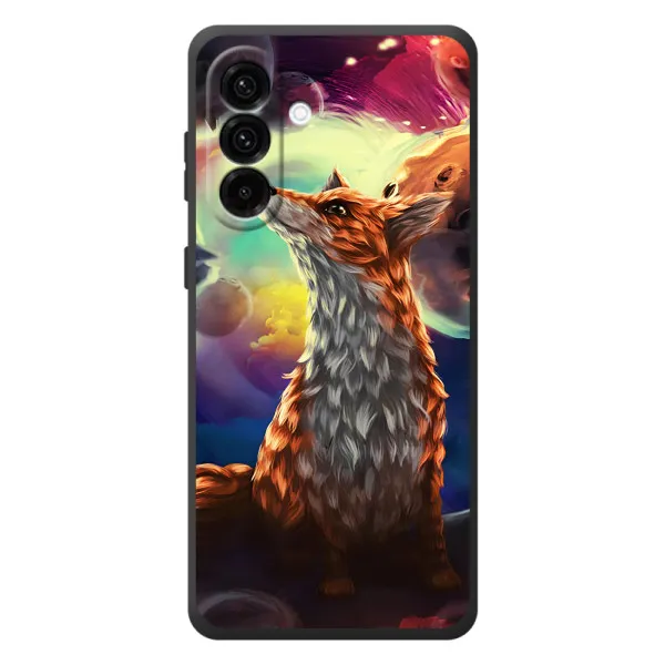 Чохол з принтом «Лисичка в космосі» для Samsung Galaxy A57