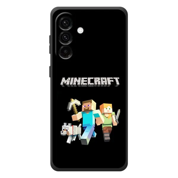 Чехол с принтом «герои Minecraft» для Samsung Galaxy A57