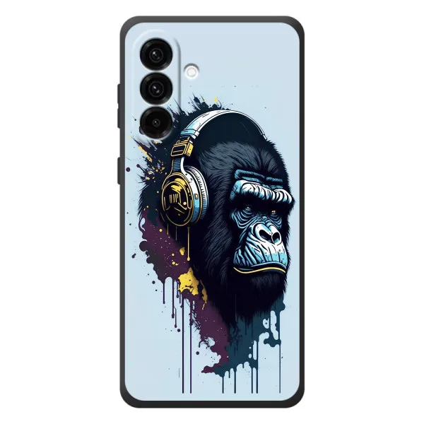 Чохол з принтом «Горила в навушниках» для Samsung Galaxy A57
