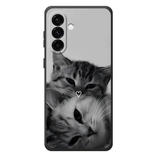 Чохол з принтом «Пара котів» для Samsung Galaxy A57