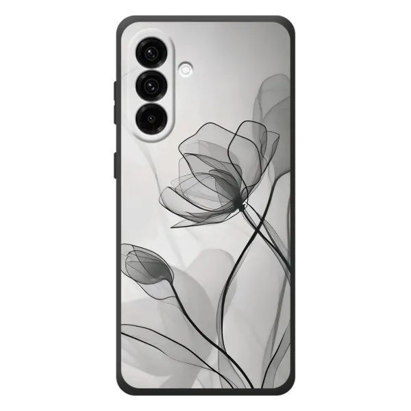 Чехол с принтом «Черные цветы» для Samsung Galaxy A57