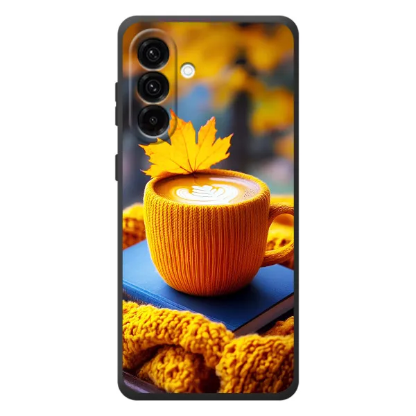 Чехол с принтом «Кофе на желтом пледе» для Samsung Galaxy A57