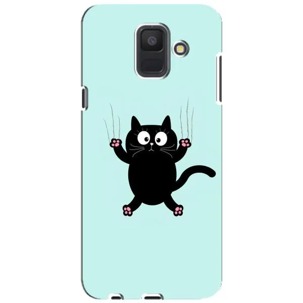 Чехол с принтом «Падающий кот» для Samsung Galaxy A6 2018 (A600F)