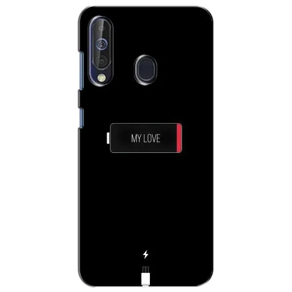 Чехол с принтом «Love battery» для Samsung Galaxy A60 2019 (A605F)