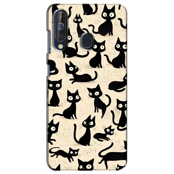Чохол з принтом «Чорні коти» для Samsung Galaxy A60 2019 (A605F) Чохол з принтом «Чорні коти» для Samsung Galaxy A60 2019 (A605F)