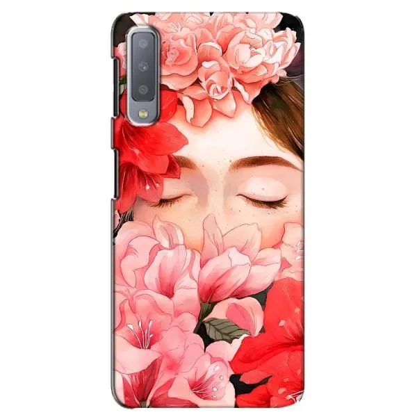 Чехол с принтом «Глаза в цветах» для Samsung Galaxy A7 2018 (A750)