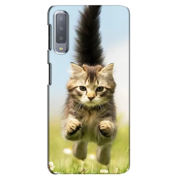 Чохол з принтом «Прижок кота» для Samsung Galaxy A7 2018 (A750)