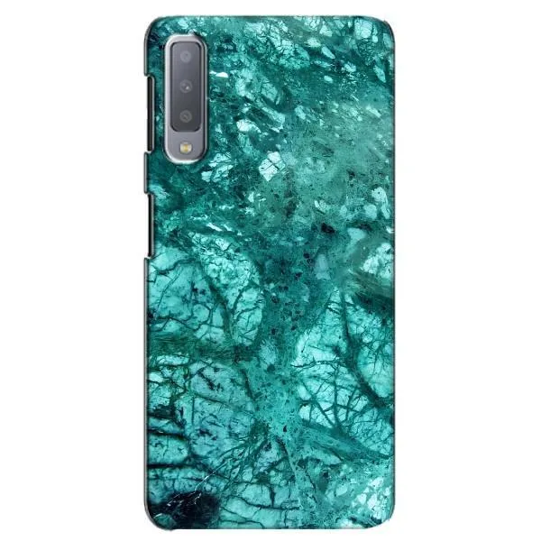 Чехол с принтом «Зеленый мрамор» для Samsung Galaxy A7 2018 (A750)