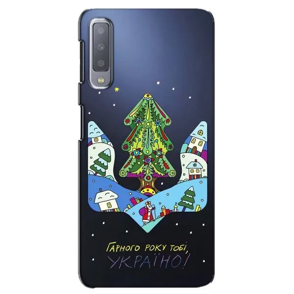 Чохол з принтом «Різдвяний герб» для Samsung Galaxy A7 2018 (A750)