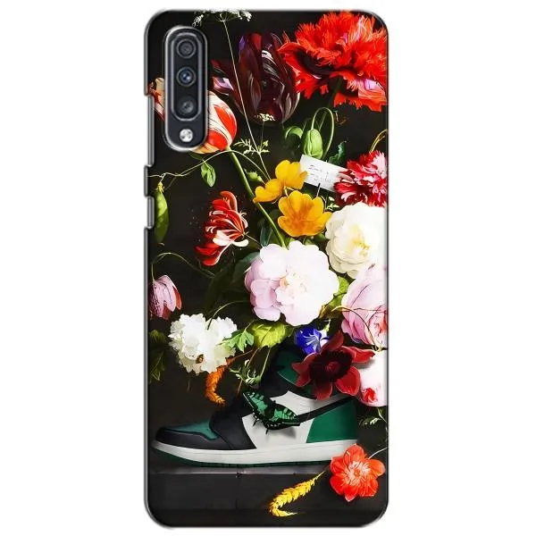Чехол с принтом «Nike цветы» для Samsung Galaxy A70 2019 (A705F)