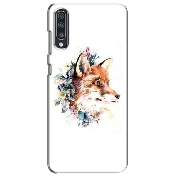 Чехол с принтом «Лисичка в цветочках» для Samsung Galaxy A70 2019 (A705F)