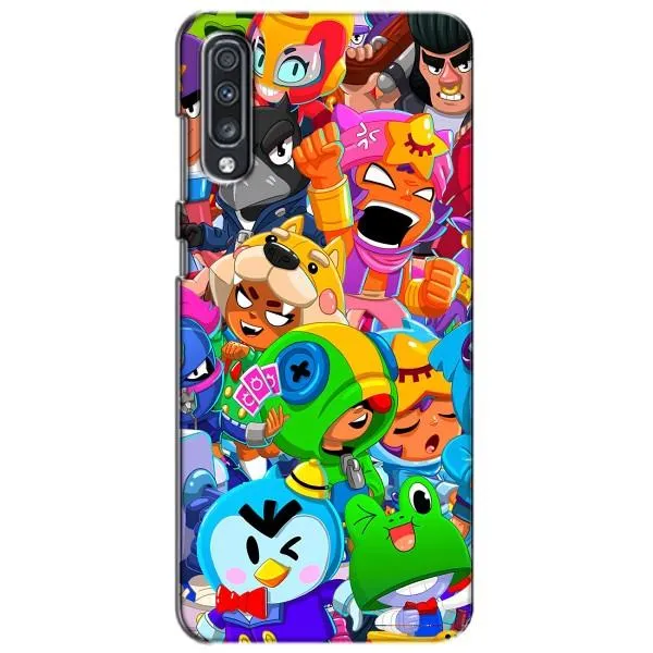 Чехол с принтом «герои Бравл Старс» для Samsung Galaxy A70 2019 (A705F)