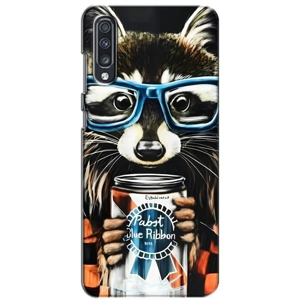 Чехол с принтом «Енот с банкой» для Samsung Galaxy A70 2019 (A705F)