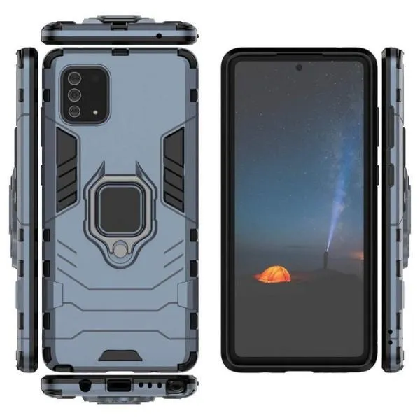 Ударопрочный чехол Transformer Ring for Magnet для Samsung Galaxy A71 — Серый — фото 2 Ударопрочный чехол Transformer Ring for Magnet для Samsung Galaxy A71 — Серый — фото 2