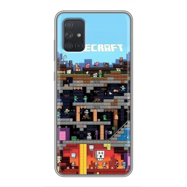 Чехол с принтом «фон Minecraft» для Samsung Galaxy A71 (A715)