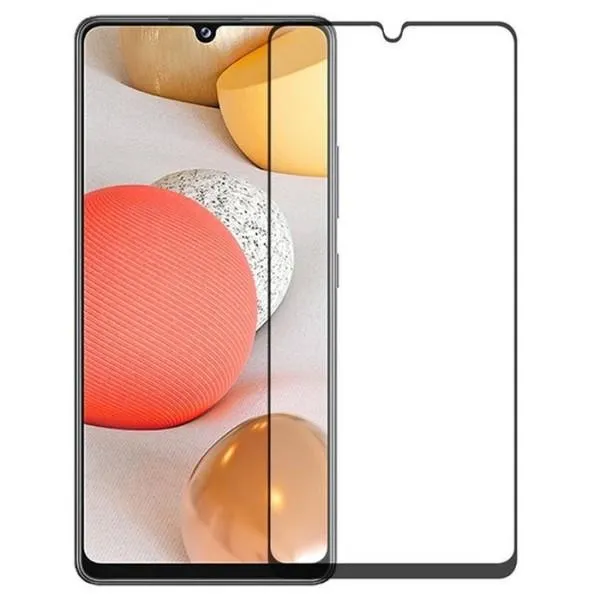 Защитное стекло XD+ (full glue) (тех.пак) для Samsung Galaxy A72 4G / A72 5G / M53 5G — Черный