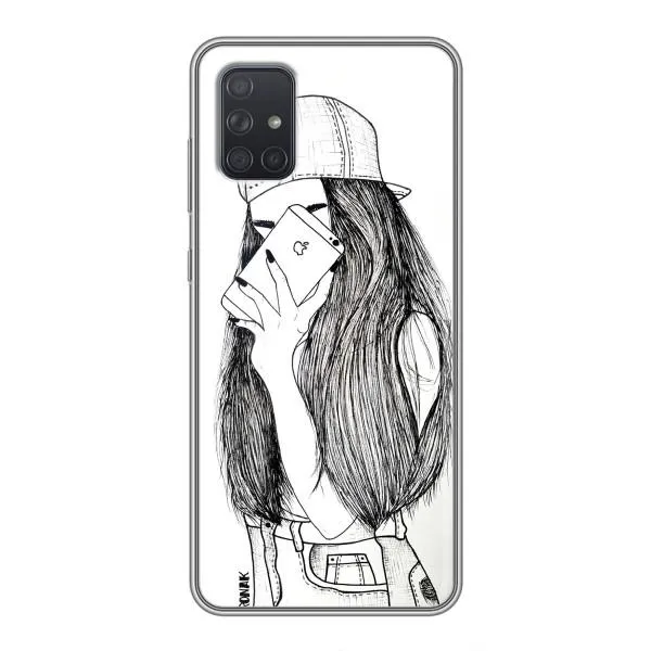Чохол з принтом «Фото дівчини» для Samsung Galaxy A72