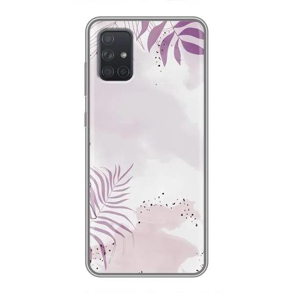 Чехол с принтом «Фиолетовые листья» для Samsung Galaxy A72