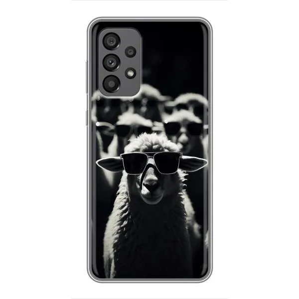 Чехол с принтом «Овечка в очках» для Samsung Galaxy A73 (5G)