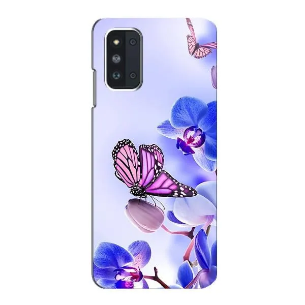 Чехол с принтом «Бабочка на цветочке» для Samsung Galaxy F52 5G (E526)
