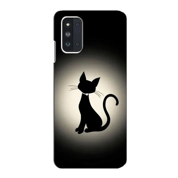 Чехол с принтом «Силуэт котика» для Samsung Galaxy F52 5G (E526)
