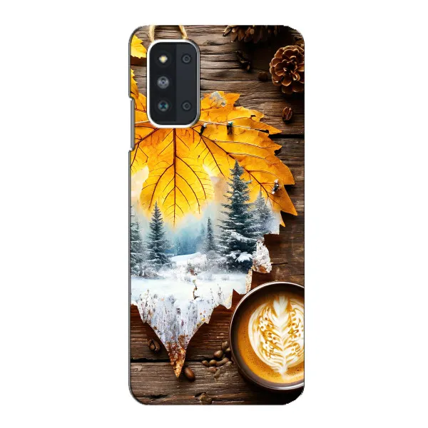 Чехол с принтом «Осенне-зимний кофе» для Samsung Galaxy F52 5G (E526) Чехол с принтом «Осенне-зимний кофе» для Samsung Galaxy F52 5G (E526)