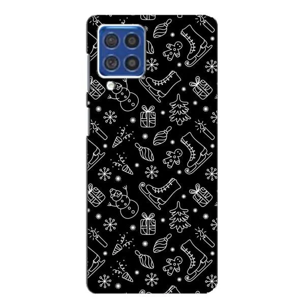 Чехол с принтом «Новогодний фон» для Samsung Galaxy F62