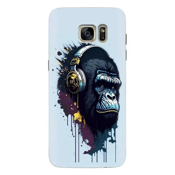 Чехол с принтом «Горилла в наушниках» для Samsung Galaxy S7 Edge (G935)