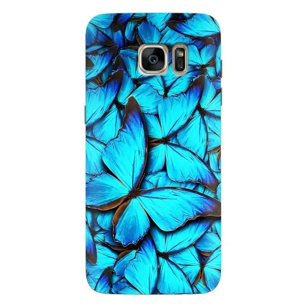 Чехол с принтом «Синие бабочки» для Samsung Galaxy S7 Edge (G935)