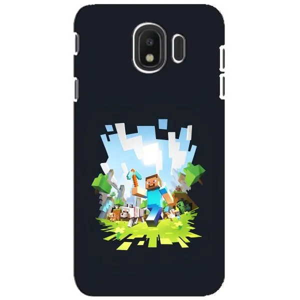 Чехол с принтом «персонажи Minecraft» для Samsung Galaxy J4 2018 (SM-J400F)