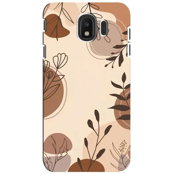 Чохол з принтом «Коричневі квіти» для Samsung Galaxy J4 2018 (SM-J400F)
