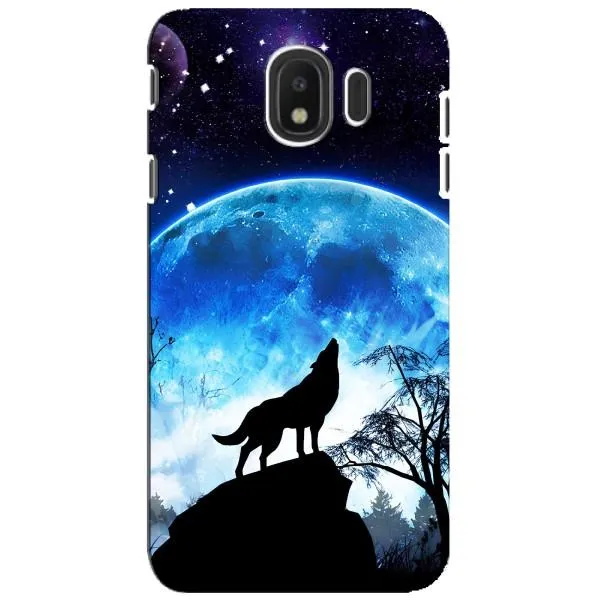 Чехол с принтом «Волк на луну» для Samsung Galaxy J4 2018 (SM-J400F)