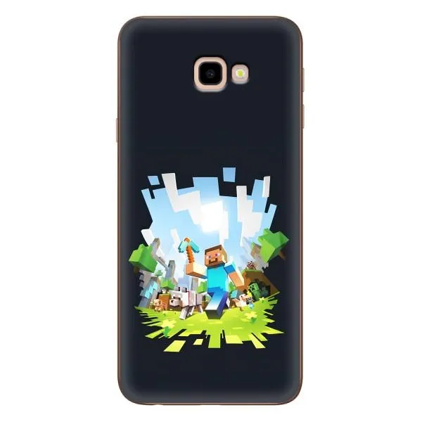Чохол з принтом «персонажі Minecraft» для Samsung Galaxy J4 Plus (J4+, J415)